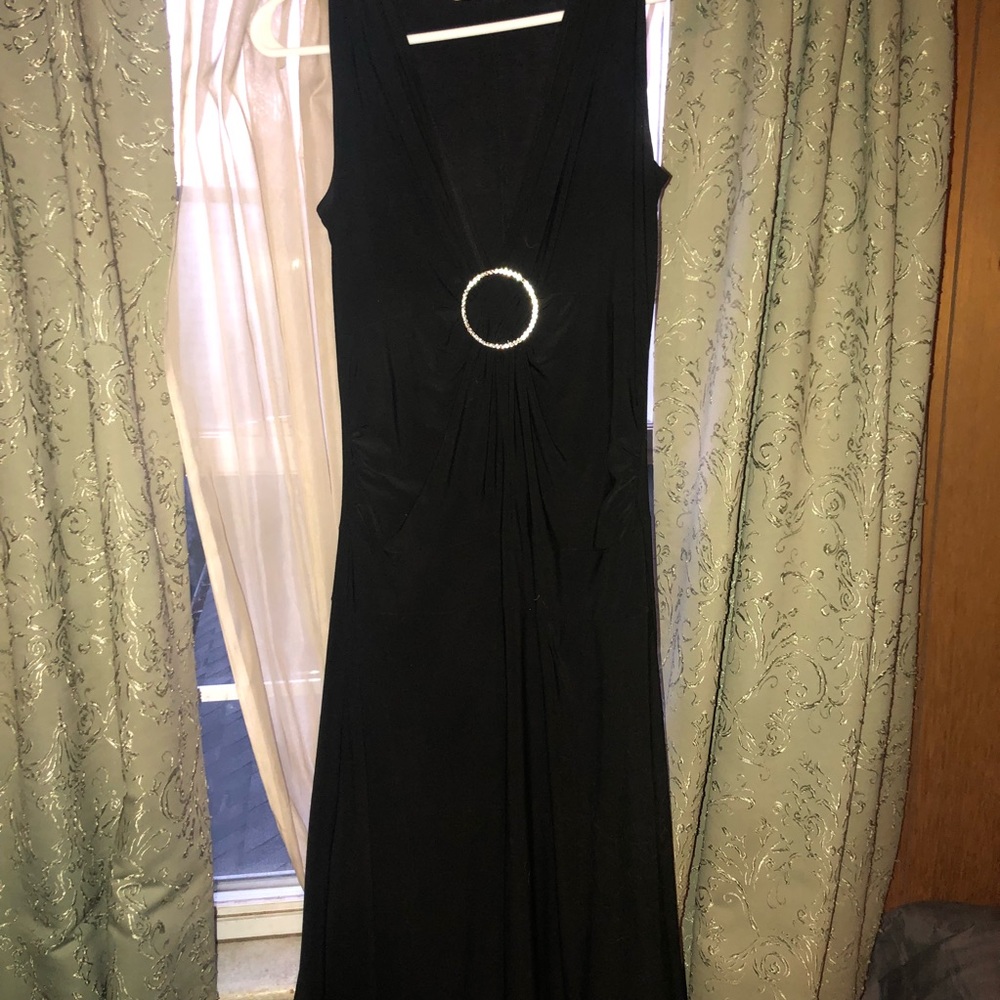 SEXY BLACK LOW CUT DRESS